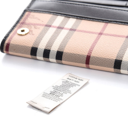 Burberry Haymarket Check Continental Flap Wallet Chocolate 11 of 14