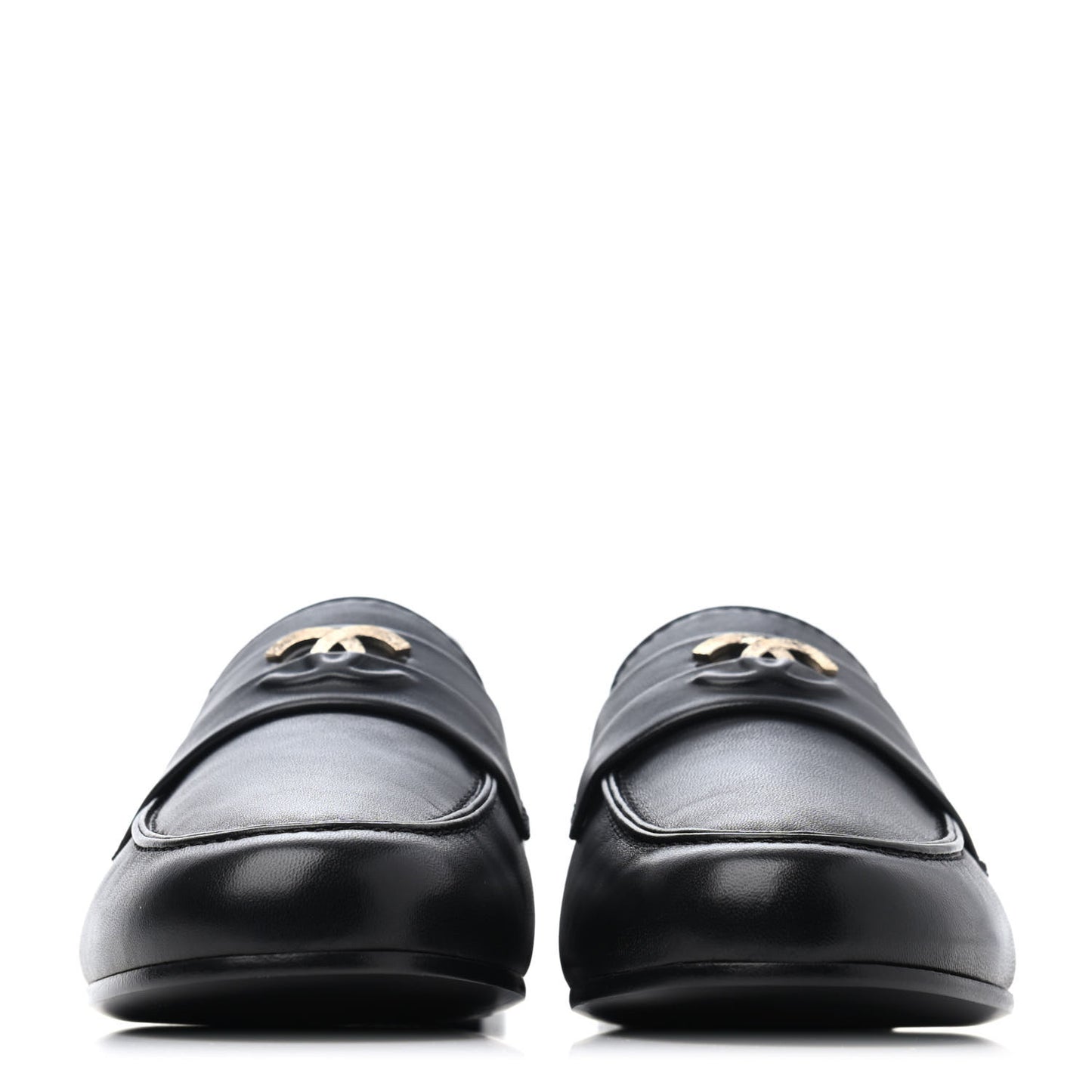 Lambskin CC Loafers 36.5 Black