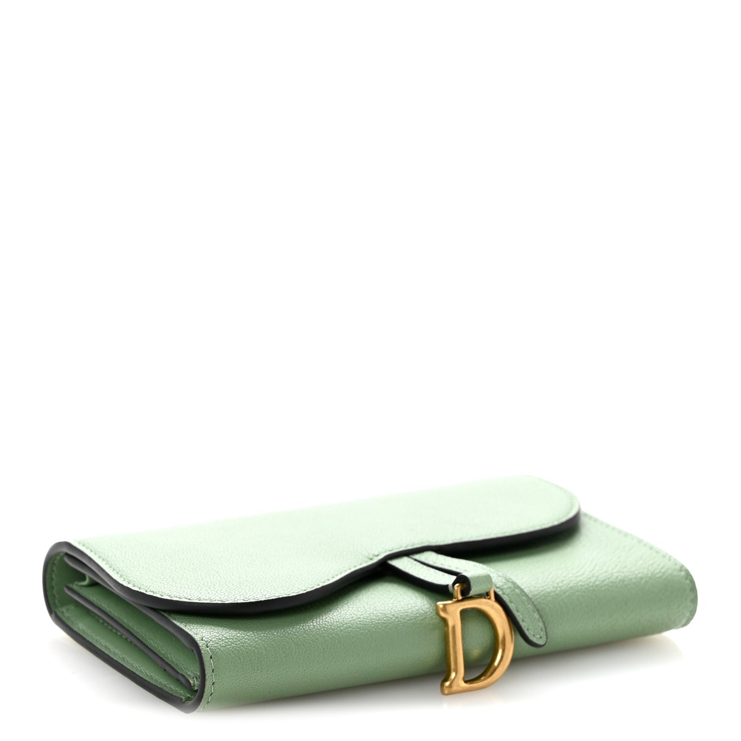 Goatskin Saddle Long Wallet Queen Mint