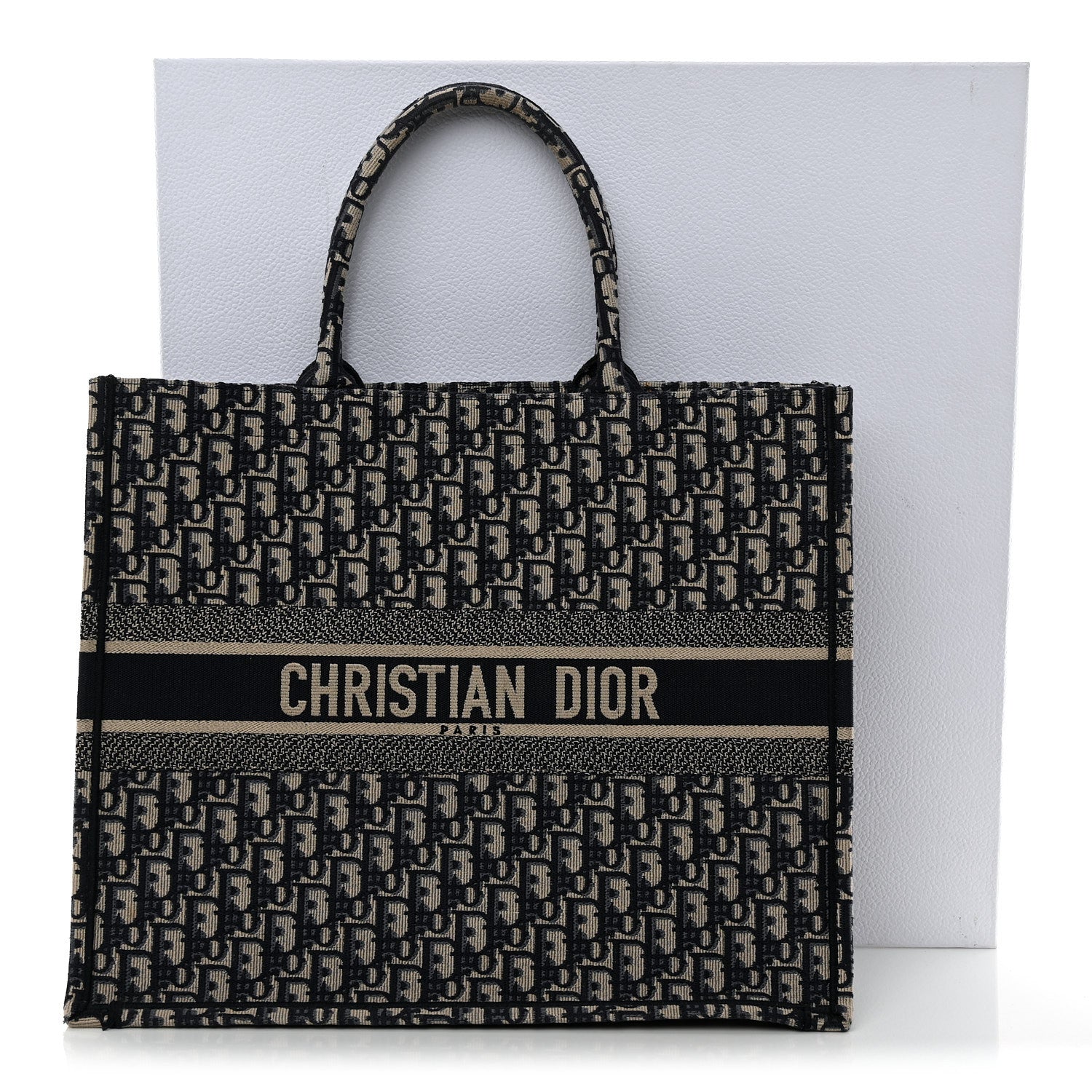 Christian Dior Oblique Large Book Tote Blue Multicolor 1895630