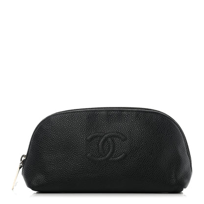 Chanel Caviar Timeless CC Cosmetic Pouch Bag Black 1 of 17