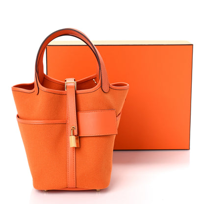 Hermes Toile Goeland Swift Cargo Picotin Lock 18 Orange 9 of 9