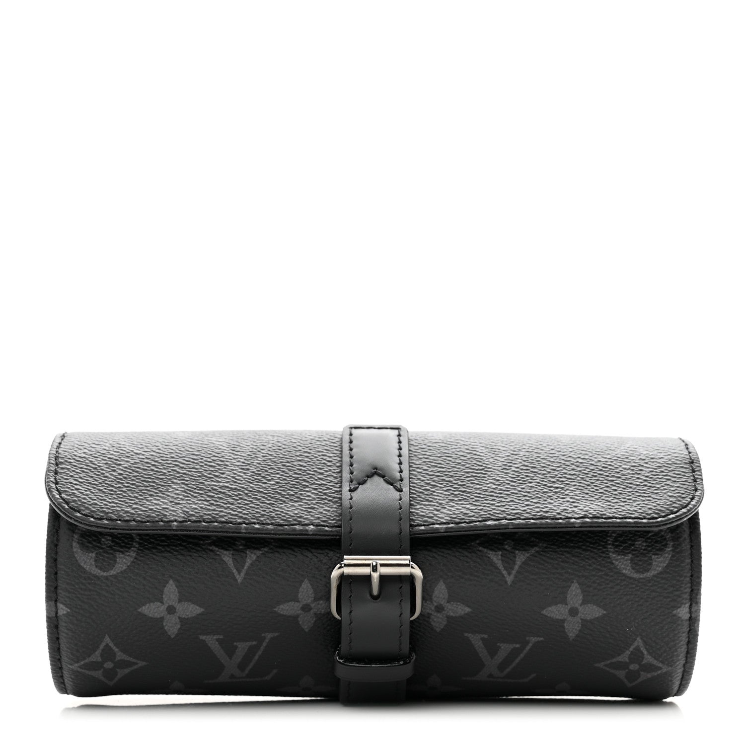 Louis Vuitton Monogram Eclipse 3 Watch Travel Case 1 of 8