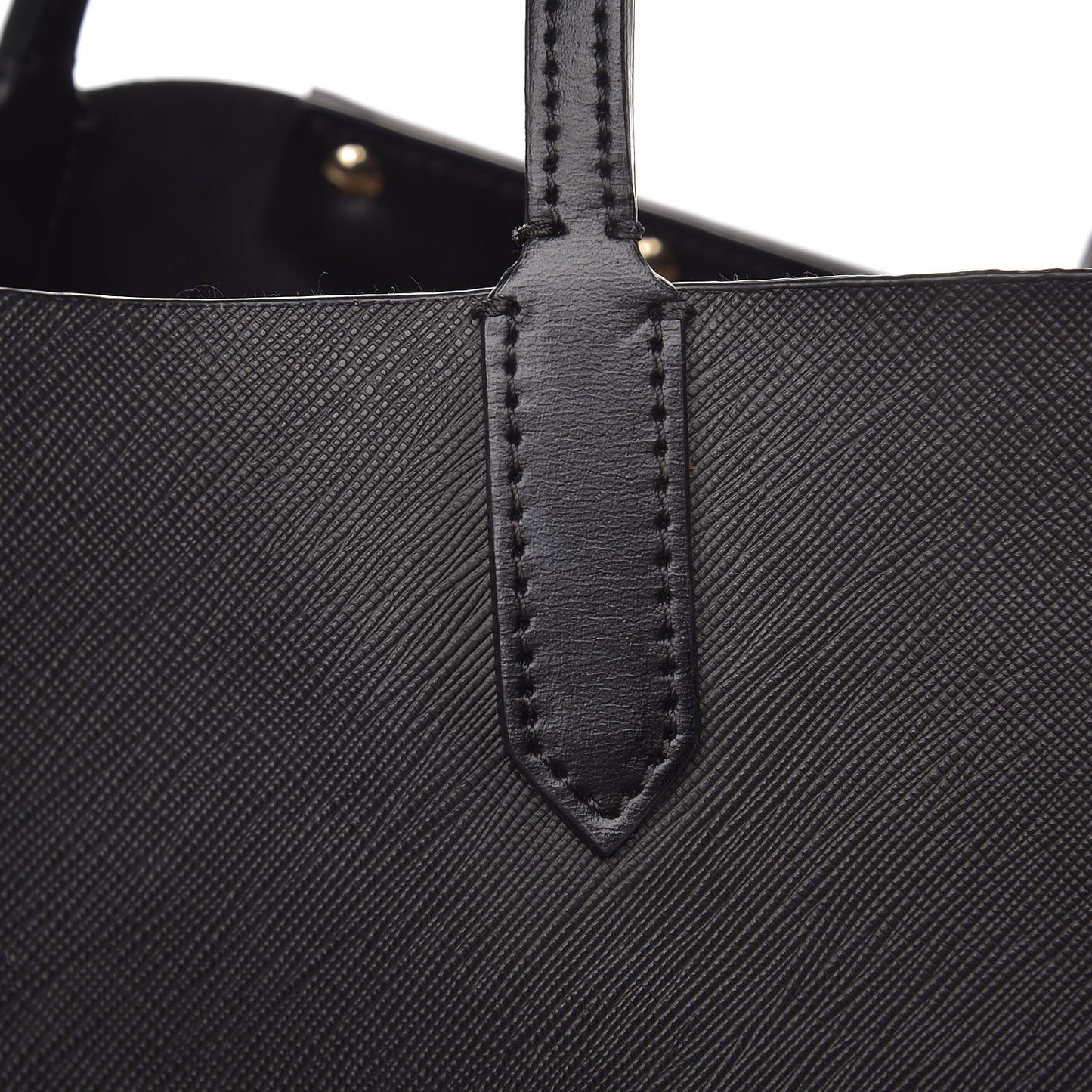 Textured Coated Canvas Bambi Print Large Antigona Tote Black
