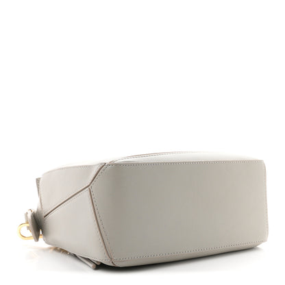 Loewe Calfskin Small Woven Puzzle Bag  Shell Grey 3 of 8