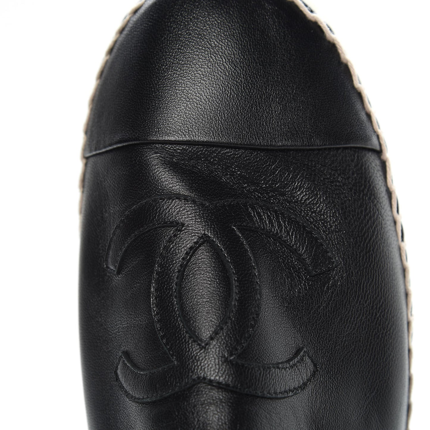 Lambskin CC Espadrilles 41 Black