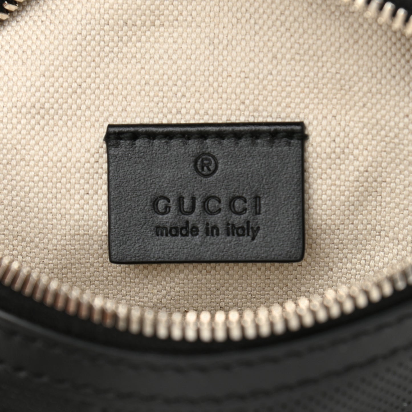 Calfskin GG Tennis Embossed Belt Bag Black
