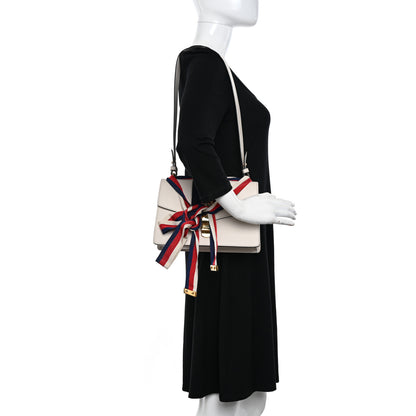 Gucci Calfskin Small Sylvie Shoulder Bag Off White 2 of 14