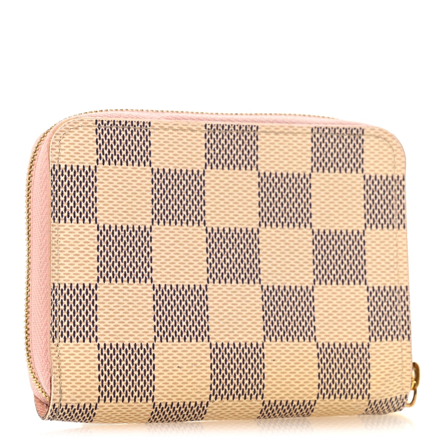 Damier Azur Zippy Coin Purse Rose Ballerine