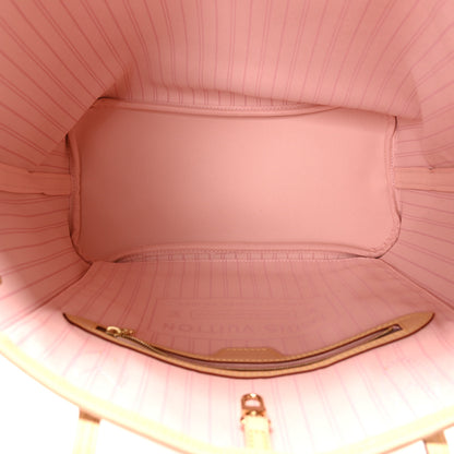 Louis Vuitton Damier Azur Neo Neverfull MM Rose Ballerine 6 of 11