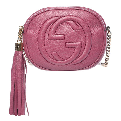 Gucci Cellarius Calfskin Mini Soho Chain Bag Peonia Flower 1 of 9