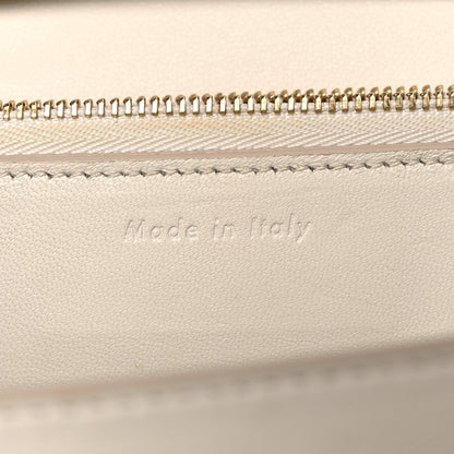 Celine Goatskin Medium Classic Box Flap Bag White 7 of 19
