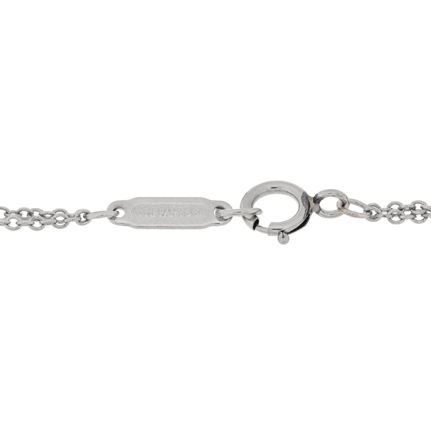 Platinum Diamond .17ct Double Chain Solitaire Bracelet
