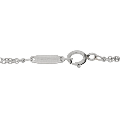 Tiffany Platinum Diamond .17ct Double Chain Solitaire Bracelet 3 of 3