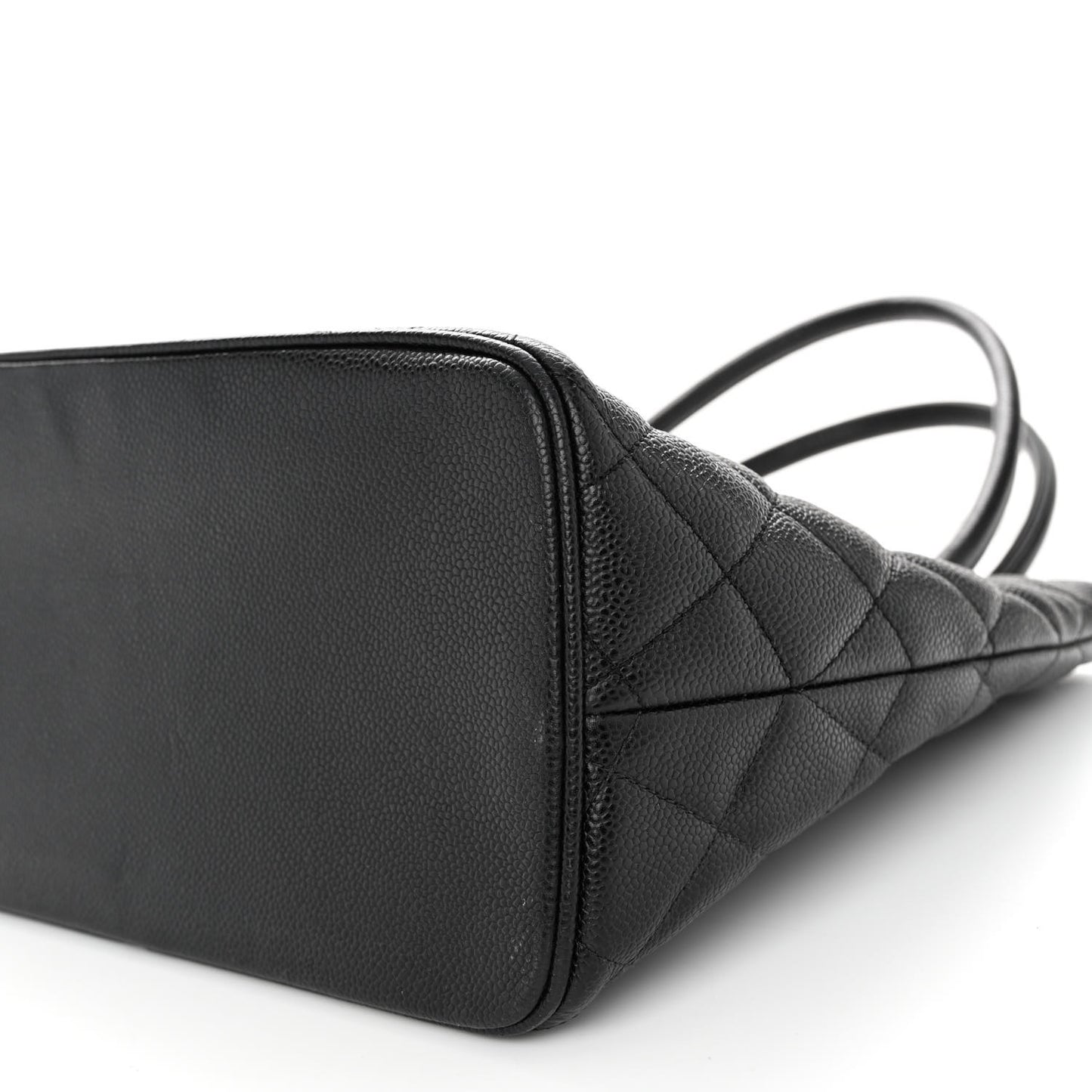 Caviar Quilted Medallion Tote Black