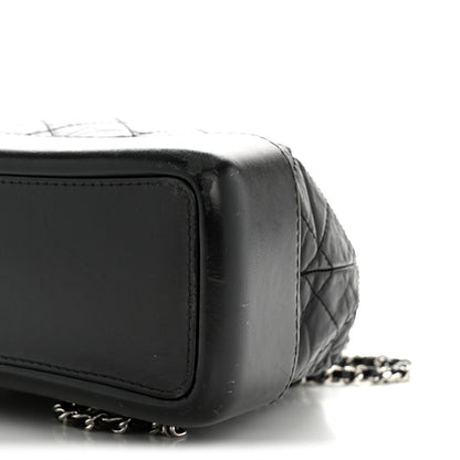Chanel Aged Calfskin Quilted Small Gabrielle Backpack Black 10 of 12