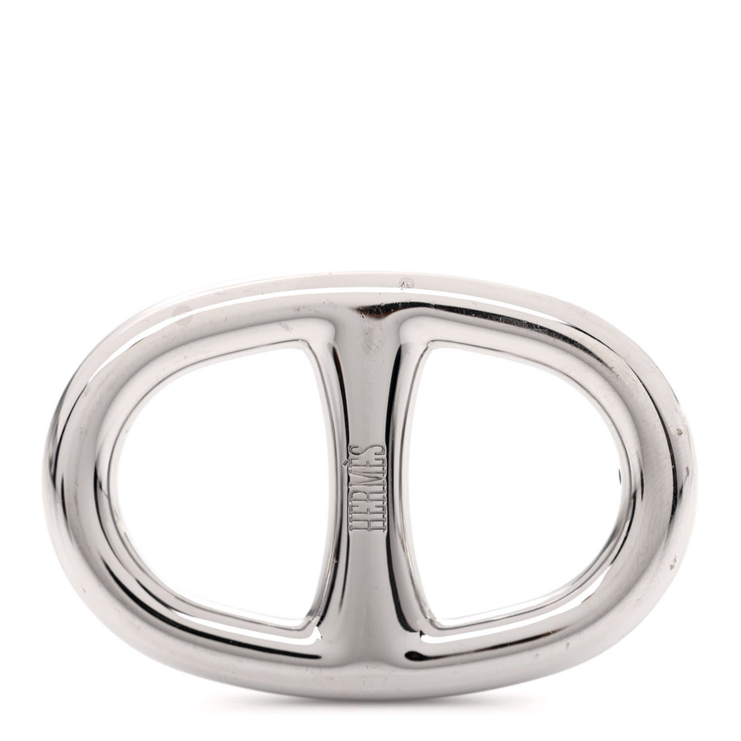 Hermes Palladium Chaine D'Ancre Scarf Ring 1 of 6