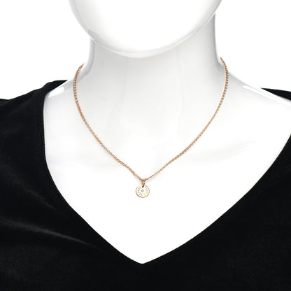 Hermes 18K Rose Gold Diamond Gambade Clou de Selle Necklace 2 of 6