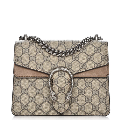 Gucci GG Supreme Monogram Mini Dionysus Shoulder Bag Taupe 1 of 9