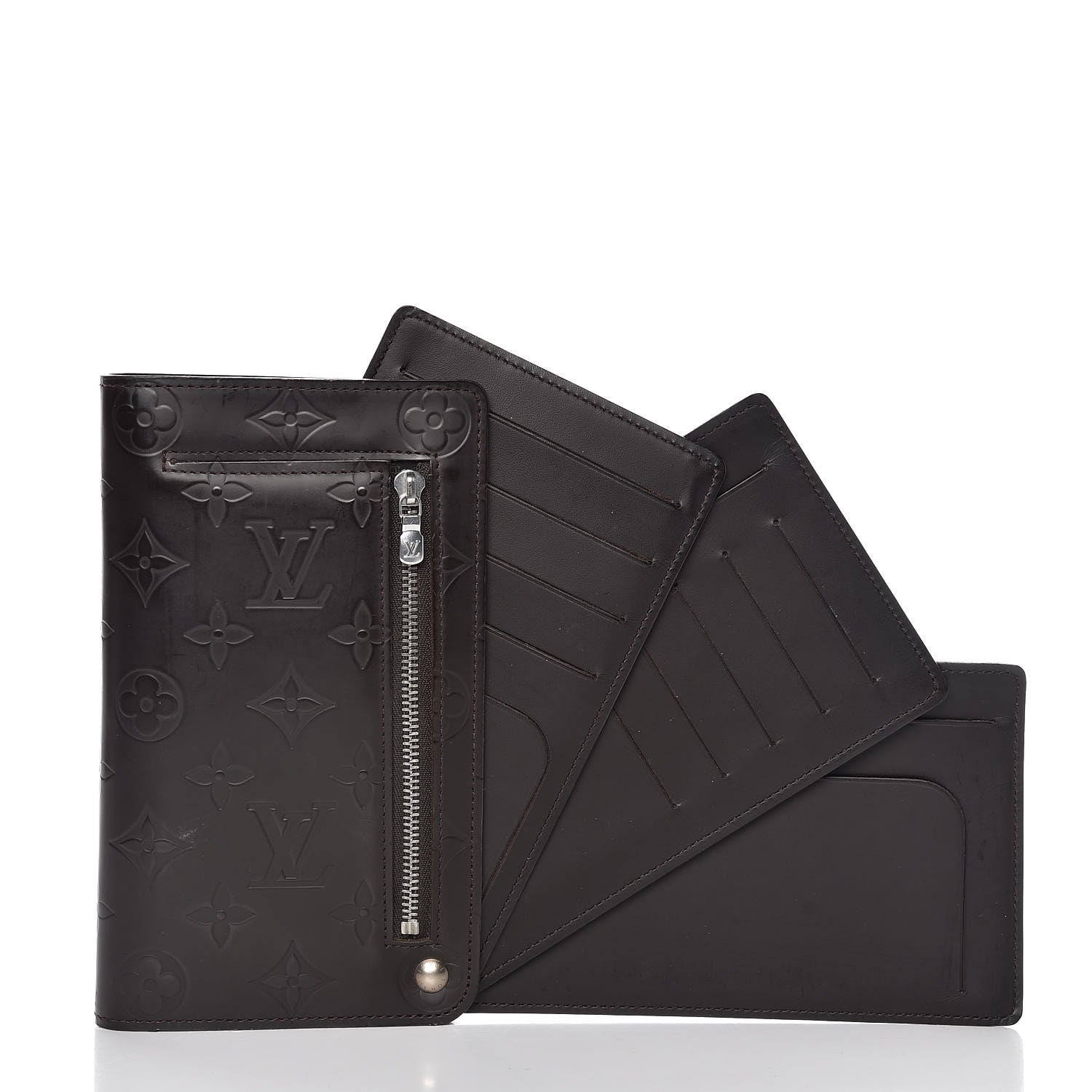 Louis Vuitton Monogram Glace Whist Wallet Cafe Brown 5 of 8