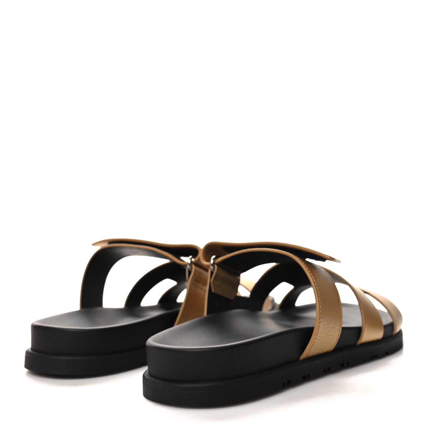 Metallic Goatskin Womens Chypre Sandals 39 Dore