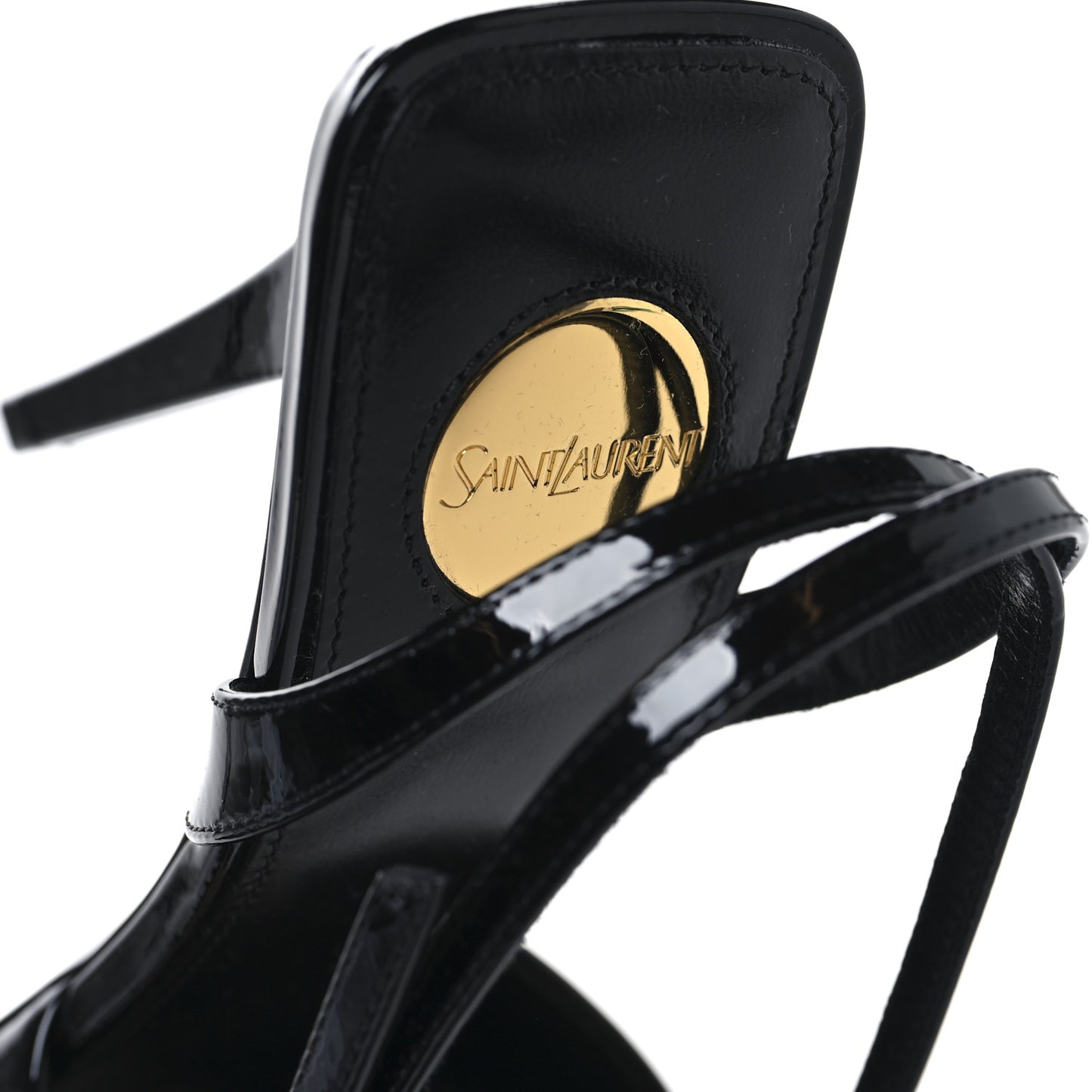 Patent Calfskin La Scandale 110 Sandals 38.5 Black