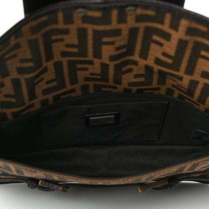 Fendi Zucca Calfskin Shoulder Bag Tobacco 5 of 19
