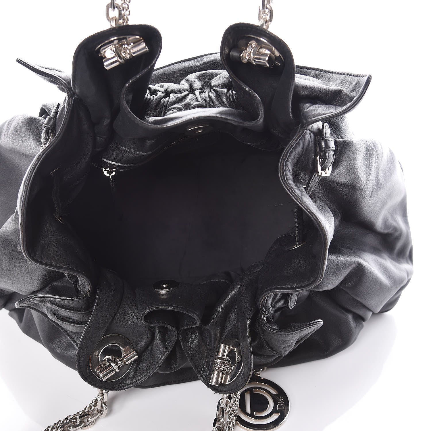Christian Dior Lambskin Medium Le Trente Tote Black 5 of 11