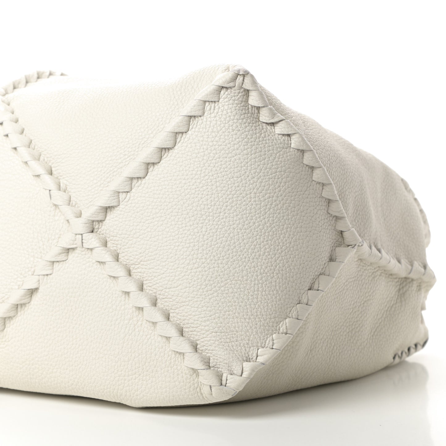 Washed Cervo Deerskin Large Hobo Mist