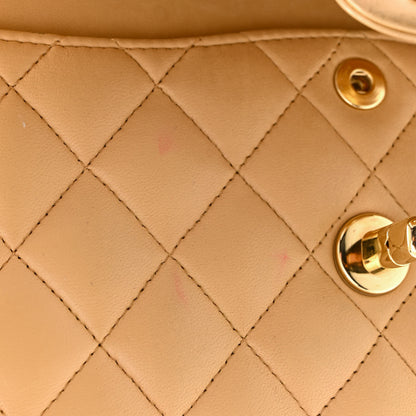Chanel Lambskin Quilted Small Double Flap Beige 11 of 13