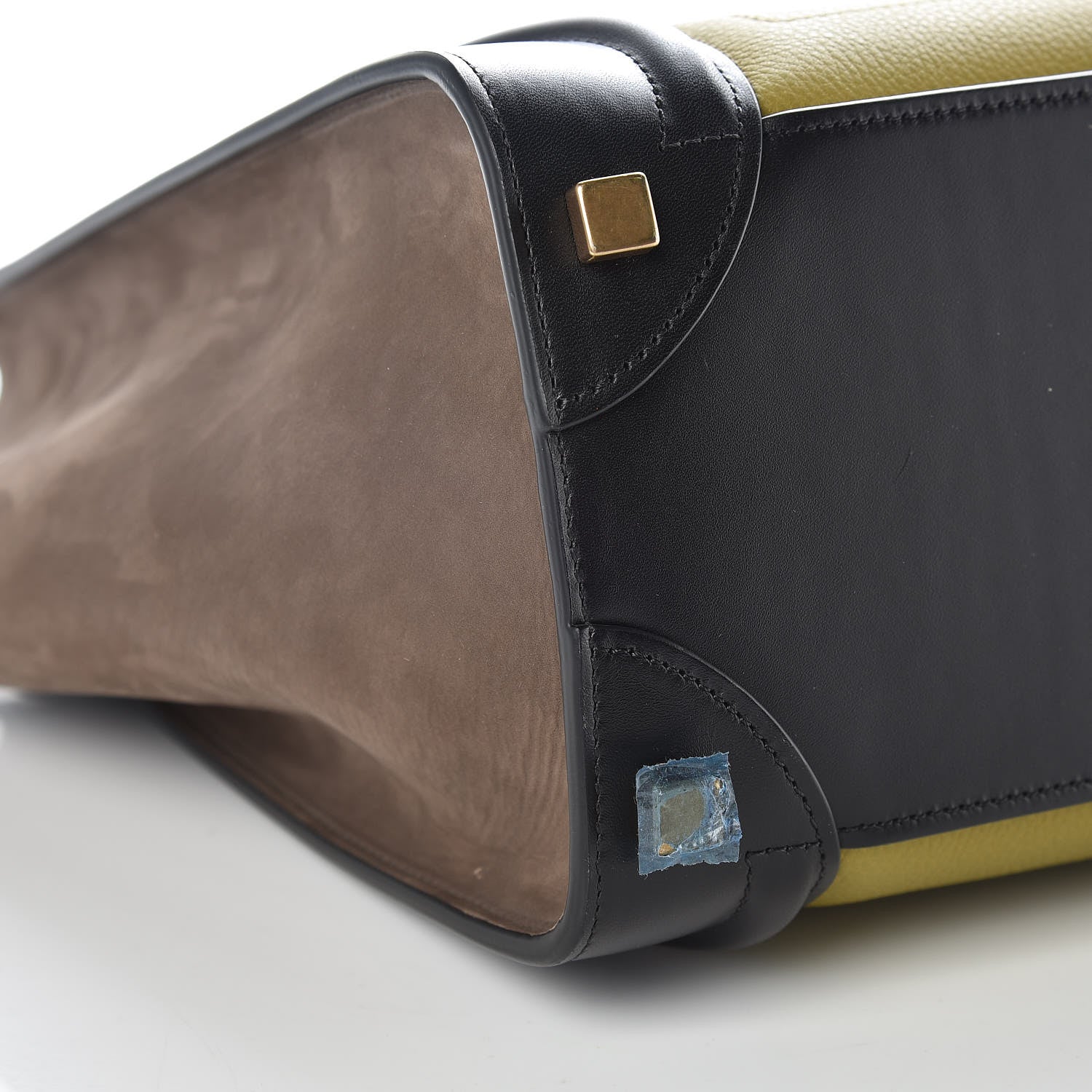 Celine Baby Grained Calfskin Nubuck Micro Tri-Color Luggage Olive 5 of 10