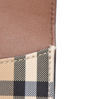 Burberry Calfskin Horseferry Check Chesam Card Case Tan 9 of 9
