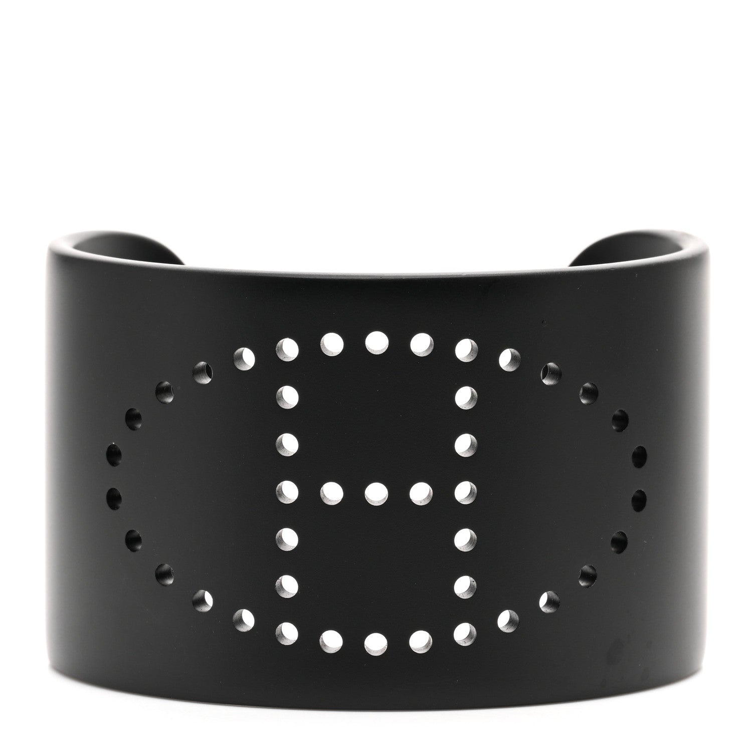 Hermes Aluminium Evelyne Sunset Cuff Bracelet Black 1 of 7