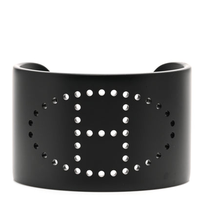 Hermes Aluminium Evelyne Sunset Cuff Bracelet Black 1 of 7