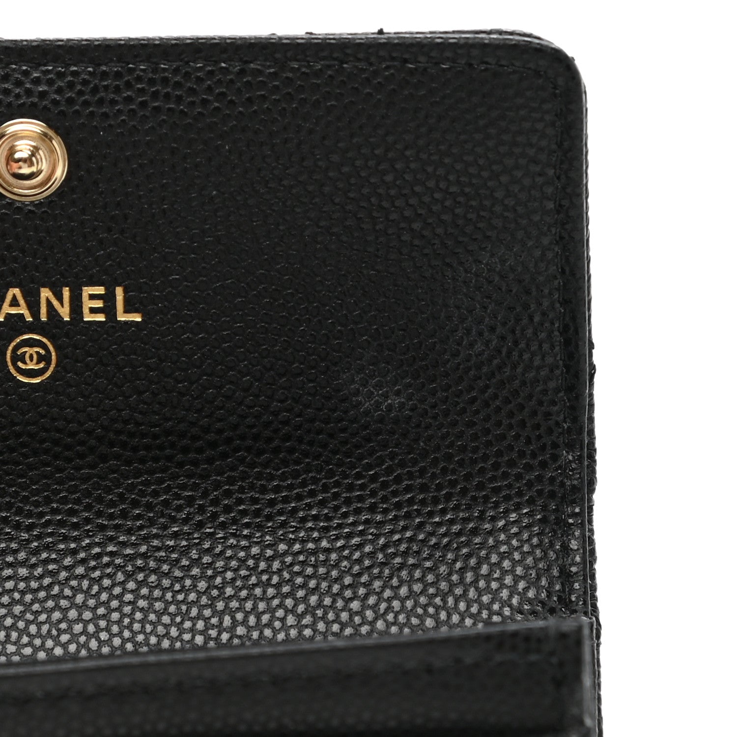 Chanel Caviar Quilted Crystal CC Flap Card Holder Black 9 of 10