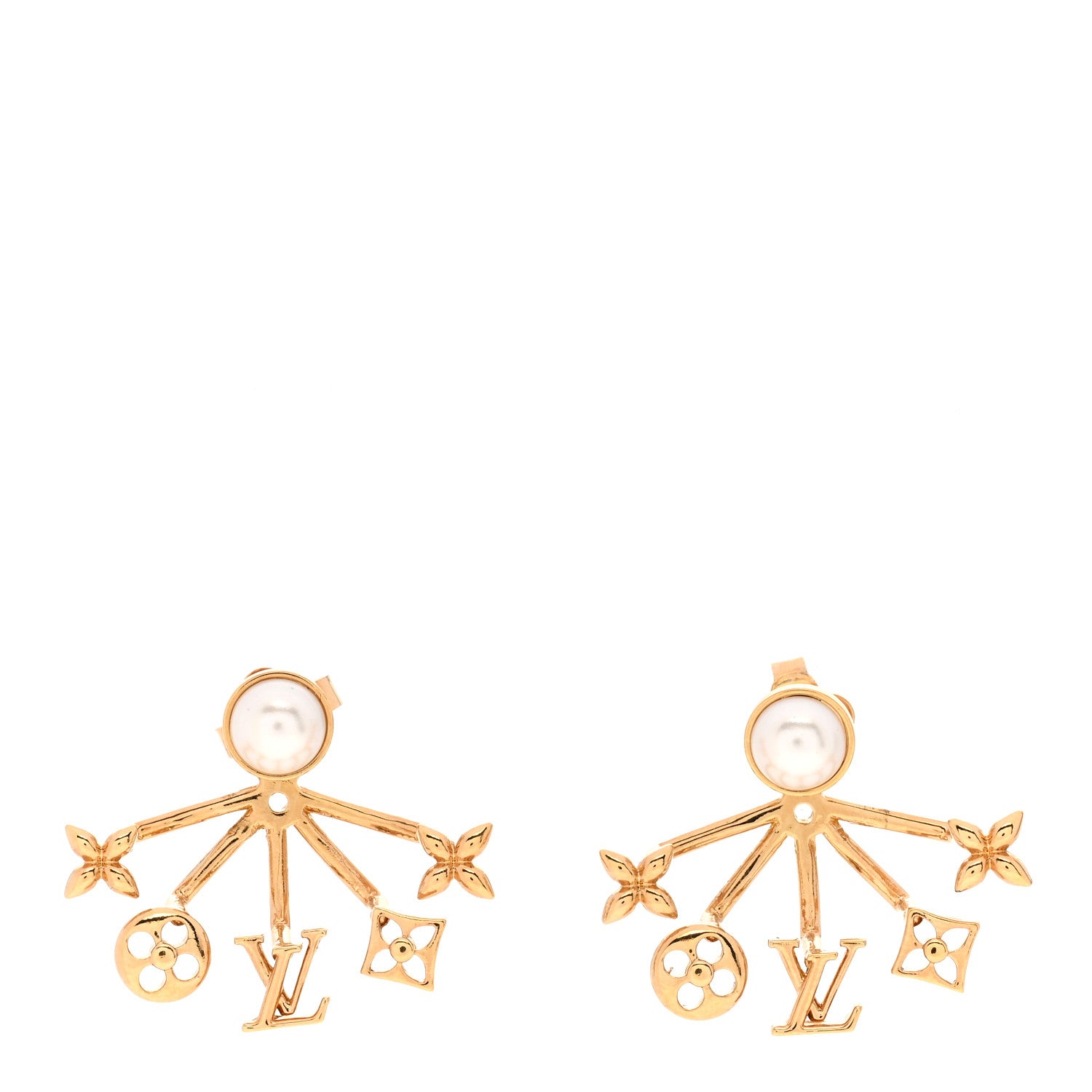 Louis Vuitton Metal Cruiser Earrings Gold 1 of 4