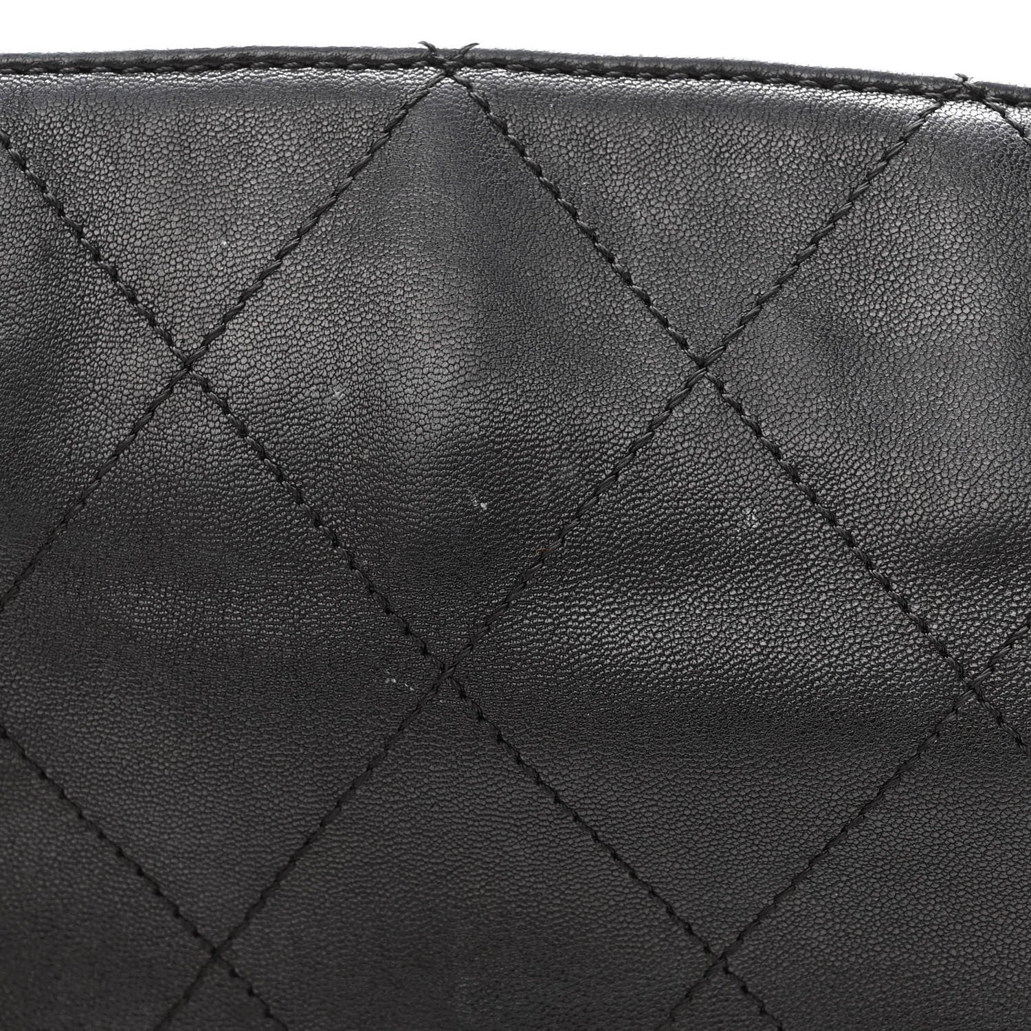 Chanel Lambskin Stitched Medium Ultimate Soft Tote Black 12 of 13