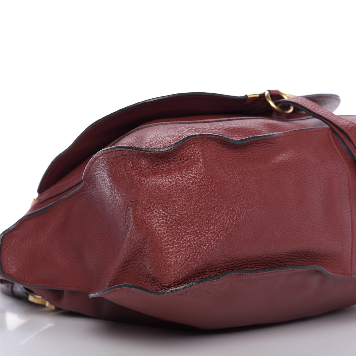Calfskin Large Marcie Satchel Garnet