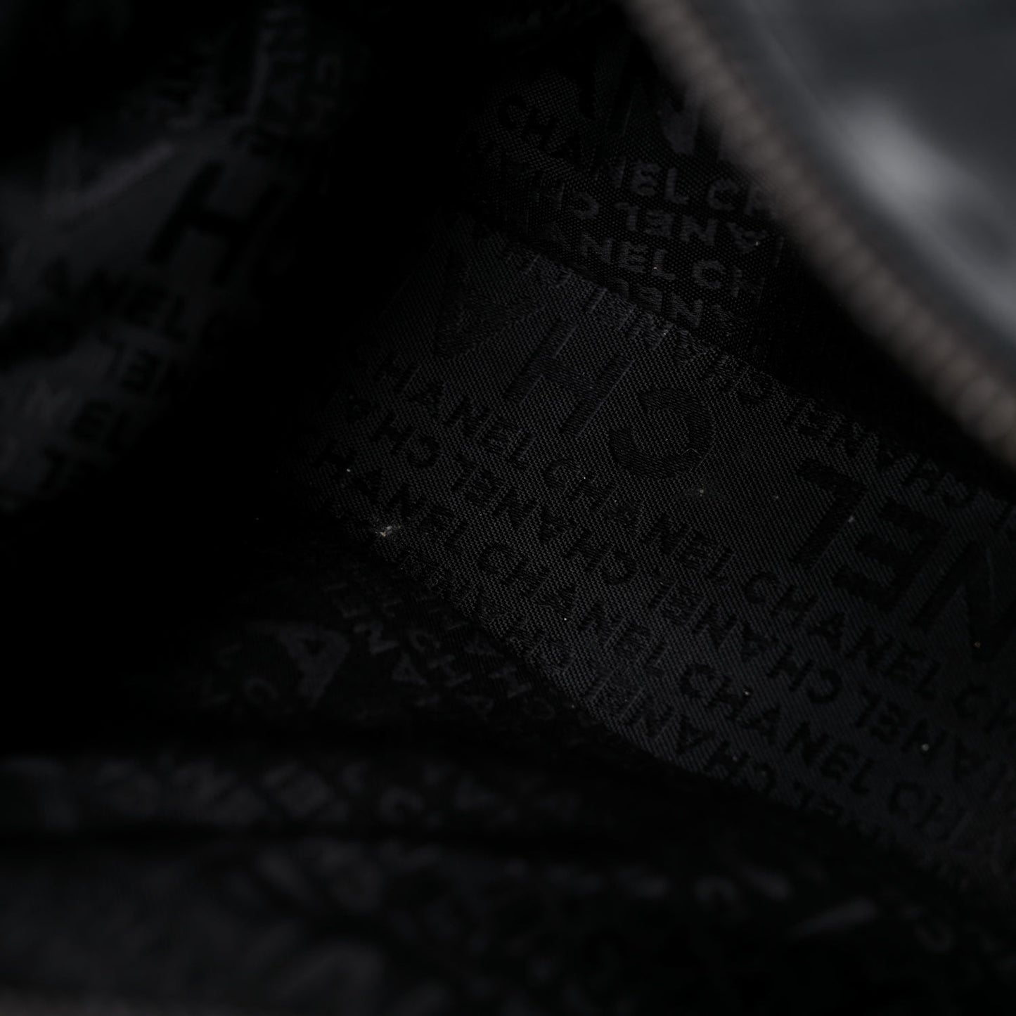 Lambskin Square Stitched Large Tote Black