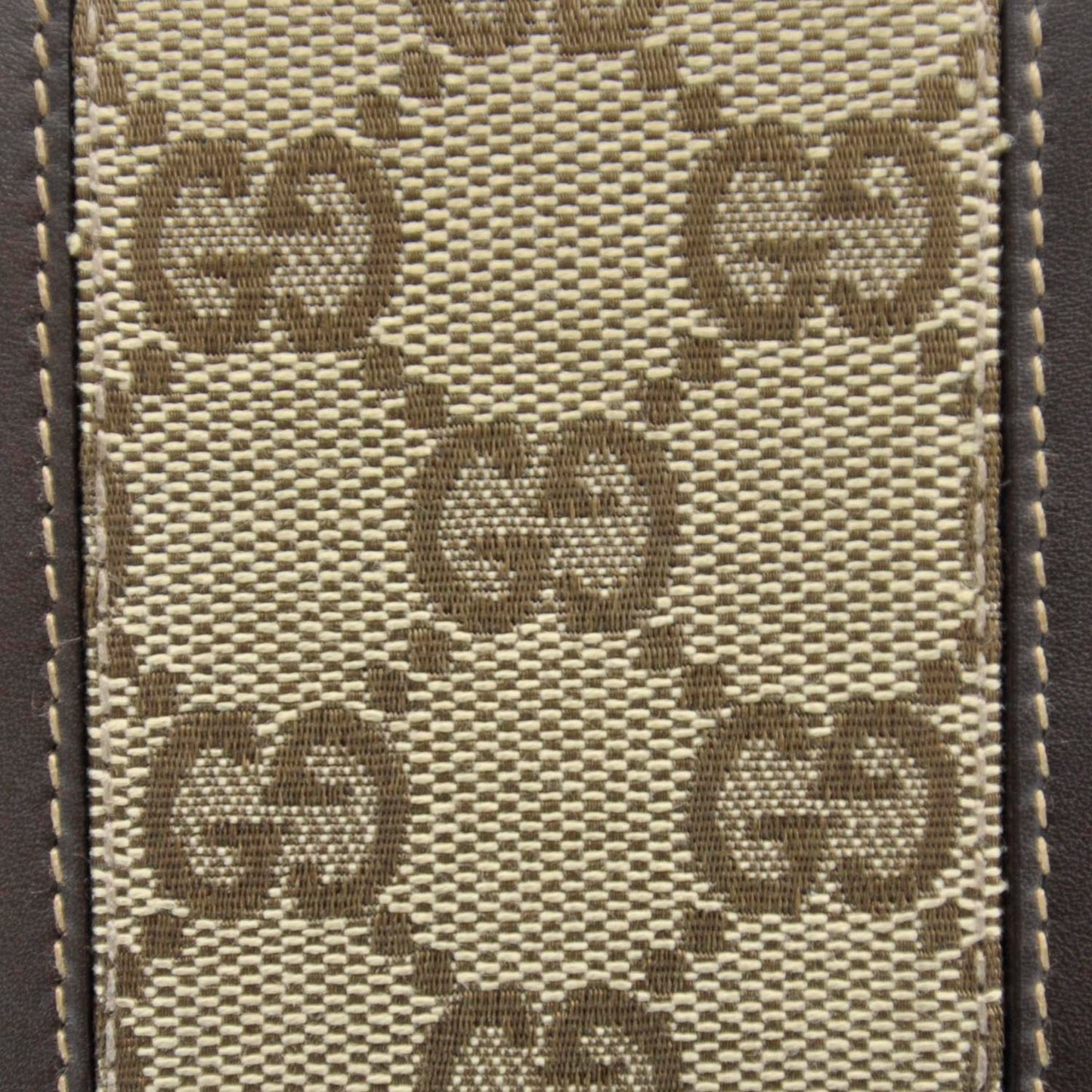 Leather Monogram Web Continental Wallet Ebony