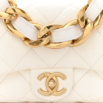 Chanel Lambskin Quilted Mini Funky Town Flap White 8 of 10