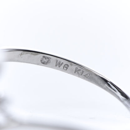 Mikimoto 14K White Gold Akoya Pearl 9.5mm Ring 53 6.5 5 of 5