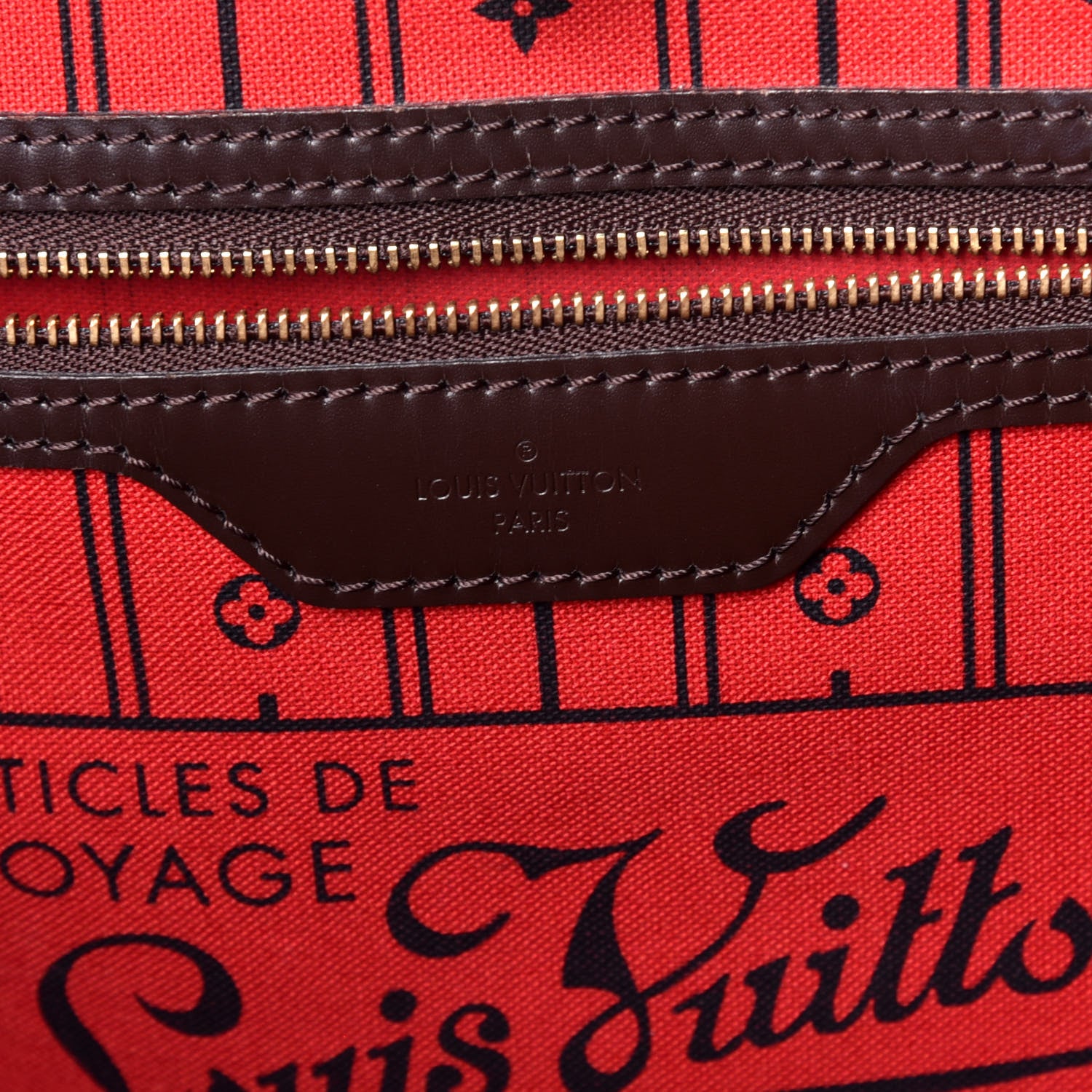 Louis Vuitton Damier Ebene Neverfull MM 6 of 8