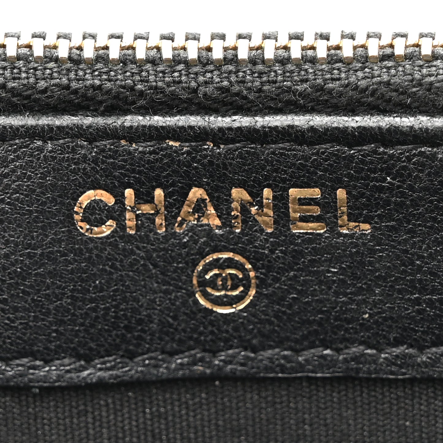 Metallic Sheepskin Chevron Quilted Small Vintage Mademoiselle Clutch With Chain Black