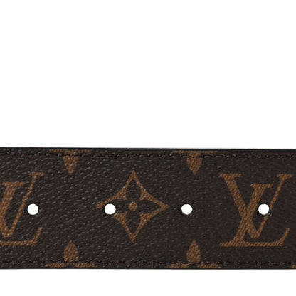 Louis Vuitton Calfskin Monogram 40mm LV Initiales Reversible Belt 95 38 Black 3 of 6