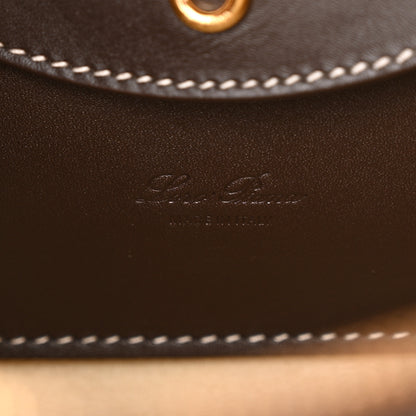 Loro Piana Smooth Calfskin Extra Bag L27 Dark Chocolate Licorice 6 of 11