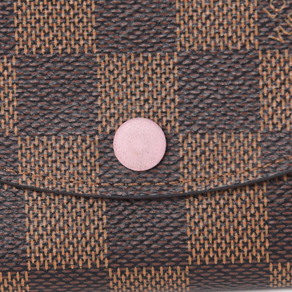 Louis Vuitton Damier Ebene Rosalie Coin Purse Rose Ballerine 8 of 14