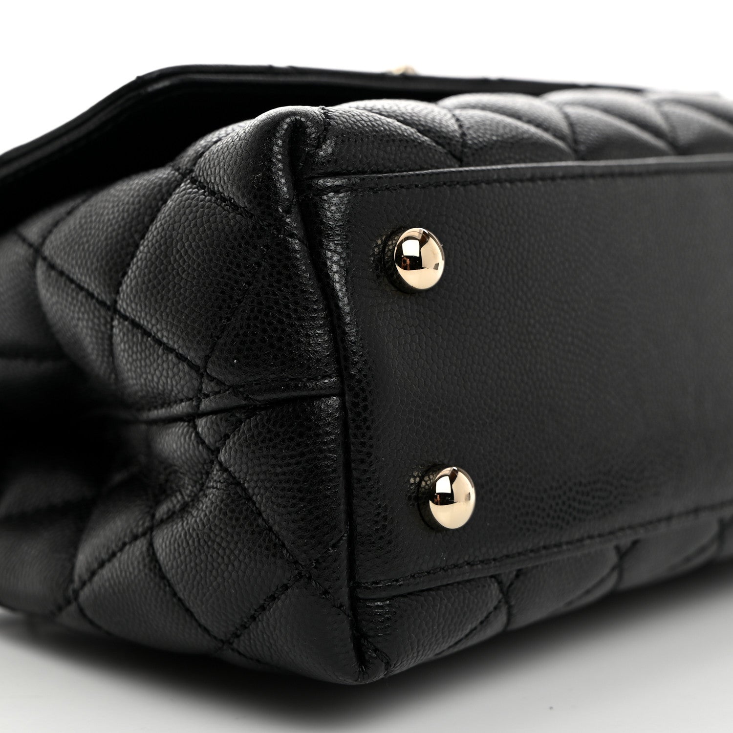Chanel Caviar Quilted Mini Coco Handle Flap Black 9 of 10