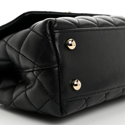 Chanel Caviar Quilted Mini Coco Handle Flap Black 9 of 10