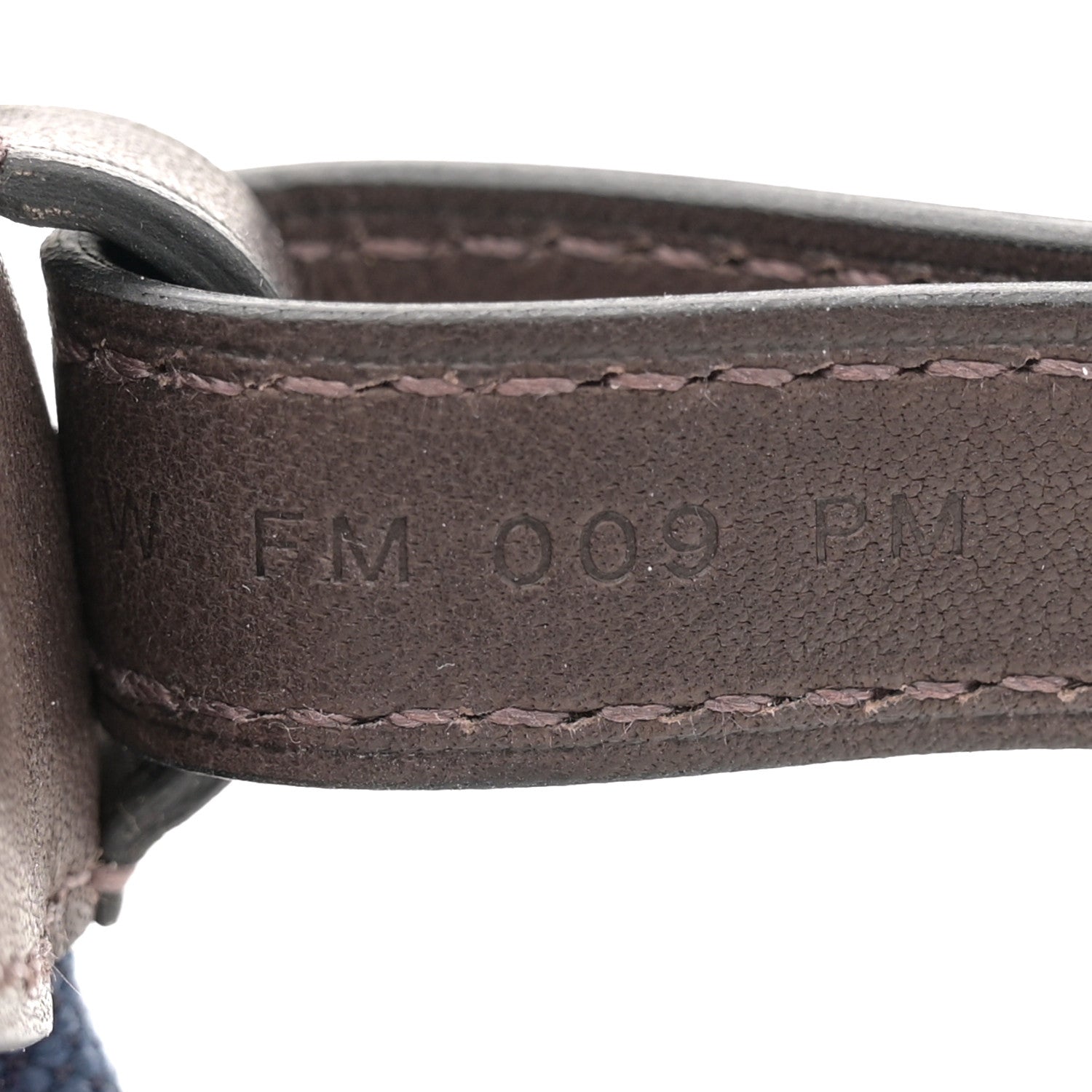 Hermes Coated Canvas On-the-Go Dog Pouch Navy 6 of 11